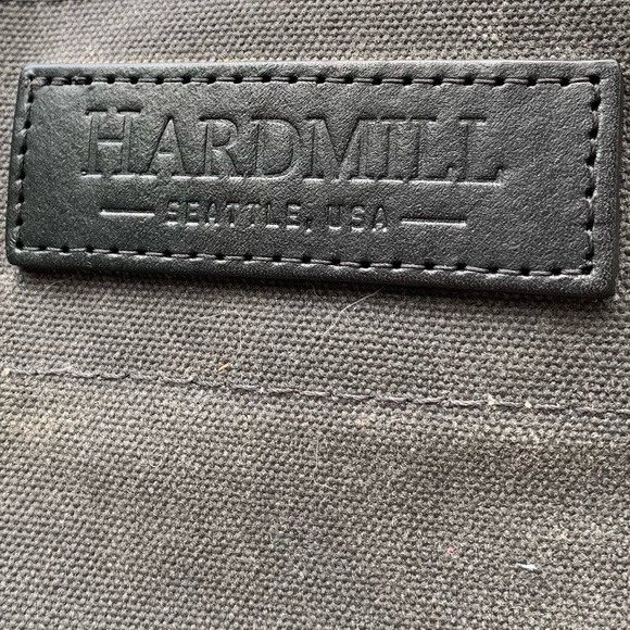 Hardmill Waxed Canvas Charcoal Gray Market Tote - Picture 12 of 16